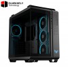 ASUS TUF Gaming GT502 Horizon Black ATX Mid-Tower Gaming Case (Boundless Panoramic Design, Dual-Chamber, Independent CPU and GPU Cooling Zones, Tool-Free Side Panels, USB 10 Gbps Type-C® Front Panel)