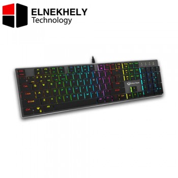 Meetion MK80 Mechanical Gaming Keyboard RGB Backlit, Blue Switch, Full Anti-Ghosting, 104 Keys, Black – MT-MK80