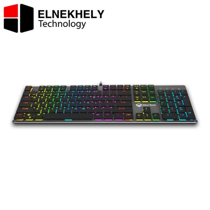 Meetion MK80 Mechanical Gaming Keyboard RGB Backlit, Blue Switch, Full Anti-Ghosting, 104 Keys, Black – MT-MK80 Meetion MK80 Mechanical Gaming Keyboard RGB Backlit, Blue Switch, Full Anti-Ghosting, 104 Keys, Black – MT-MK80
