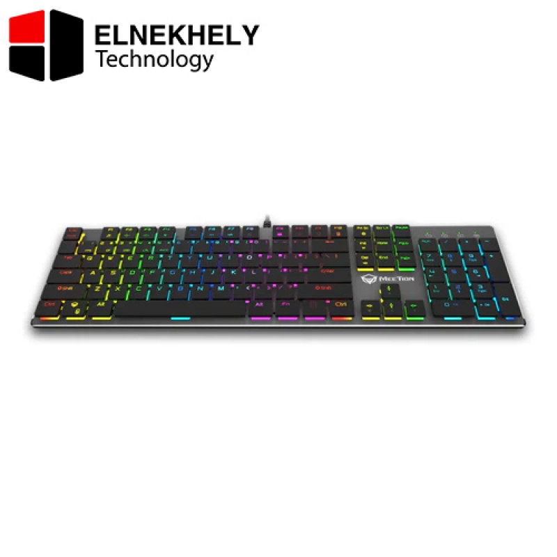 Meetion MK80 Mechanical Gaming Keyboard RGB Backlit, Blue Switch, Full Anti-Ghosting, 104 Keys, Black – MT-MK80 Meetion MK80 Mechanical Gaming Keyboard RGB Backlit, Blue Switch, Full Anti-Ghosting, 104 Keys, Black – MT-MK80