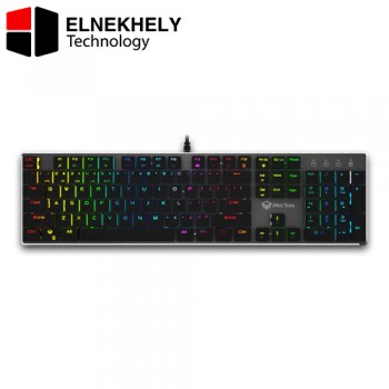 Meetion MK80 Mechanical Gaming Keyboard RGB Backlit, Blue Switch, Full Anti-Ghosting, 104 Keys, Black – MT-MK80