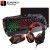 Meetion C500 4-in-1 Gaming Combo – RGB Backlit Wired Keyboard with 12 Shortcut Keys, 3200 DPI Adjustable Gaming Mouse, Large Mouse Pad & Stereo Headset with Microphone for PC Laptop Windows Mac – Black