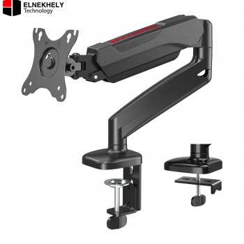 Redragon Ombra GMK914 Single Gas Spring Monitor Arm – Fully Adjustable Desk Mount for 13–32 Inch Monitors