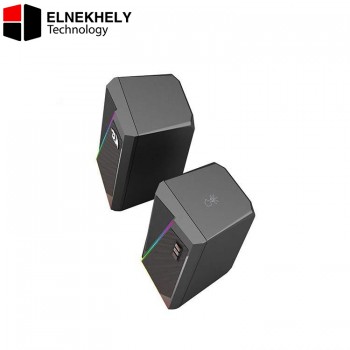 Redragon GS520 Anvil RGB Desktop Speakers – 2.0 Channel PC Computer Stereo, 6 LED Modes, 3.5mm Jack Redragon GS520 Anvil RGB Desktop Speakers – 2.0 Channel PC Computer Stereo, 6 LED Modes, 3.5mm Jack