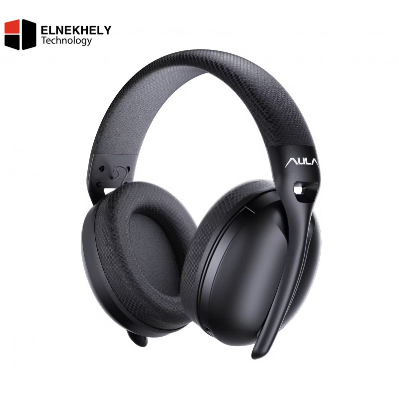 AULA S6 Tri-Mode Wireless Gaming Headset (40mm Drivers / Bluetooth 5.3) - Black