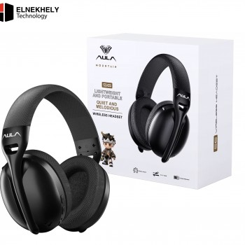 AULA S6 Tri-Mode Wireless Gaming Headset (40mm Drivers / Bluetooth 5.3) - Black