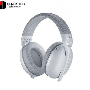 AULA S6 Tri-Mode Wireless Gaming Headset (40mm Drivers / Bluetooth 5.3) - White