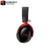 HP HyperX Cloud III S Wireless Gaming Headset – 53mm Angled Drivers, Memory Foam & Premium Leatherette, Electret Condenser Microphone, Black/Red | A59Z0AA