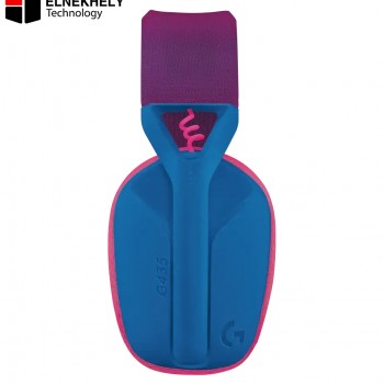 Logitech G435 LIGHTSPEED Wireless Gaming Headset – Bluetooth & 2.4GHz Connectivity, Ultra-Lightweight Over-Ear Design, Dual Beamforming Mics, 18H Battery Life – Blue & Pink