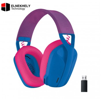 Logitech G435 LIGHTSPEED Wireless Gaming Headset – Bluetooth & 2.4GHz Connectivity, Ultra-Lightweight Over-Ear Design, Dual Beamforming Mics, 18H Battery Life – Blue & Pink