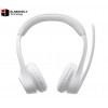 Logitech Zone 300 Wireless Headset – Off-White, Lightweight On-Ear Headphones with Noise-Canceling Microphone