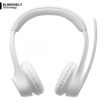 Logitech Zone 300 Wireless Headset – Off-White, Lightweight On-Ear Headphones with Noise-Canceling Microphone