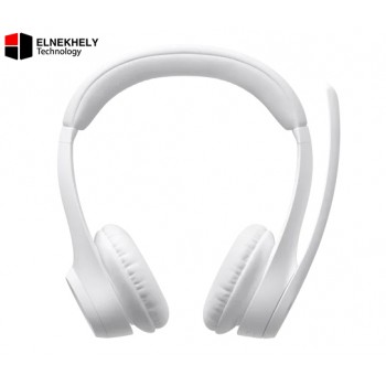 Logitech Zone 300 Wireless Headset – Off-White, Lightweight On-Ear Headphones with Noise-Canceling Microphone