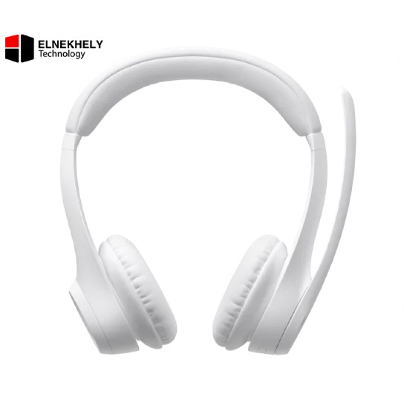 Logitech Zone 300 Wireless Headset – Off-White, Lightweight On-Ear Headphones with Noise-Canceling Microphone