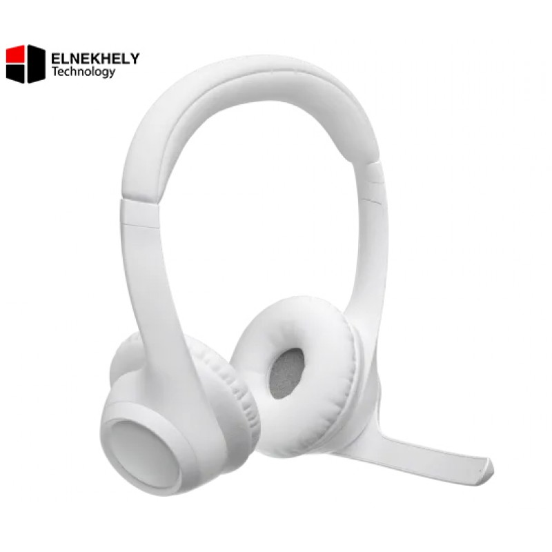 Logitech Zone 300 Wireless Headset – Off-White, Lightweight On-Ear Headphones with Noise-Canceling Microphone