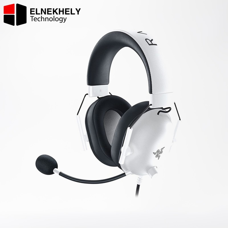 Razer BlackShark V2 X RZ04-03240700-R3M1 Multi-Platform Wired Esports Headset, White – 7.1 Surround Sound, 3.5mm Jack, Lightweight – for PC, PS4, Xbox, Switch