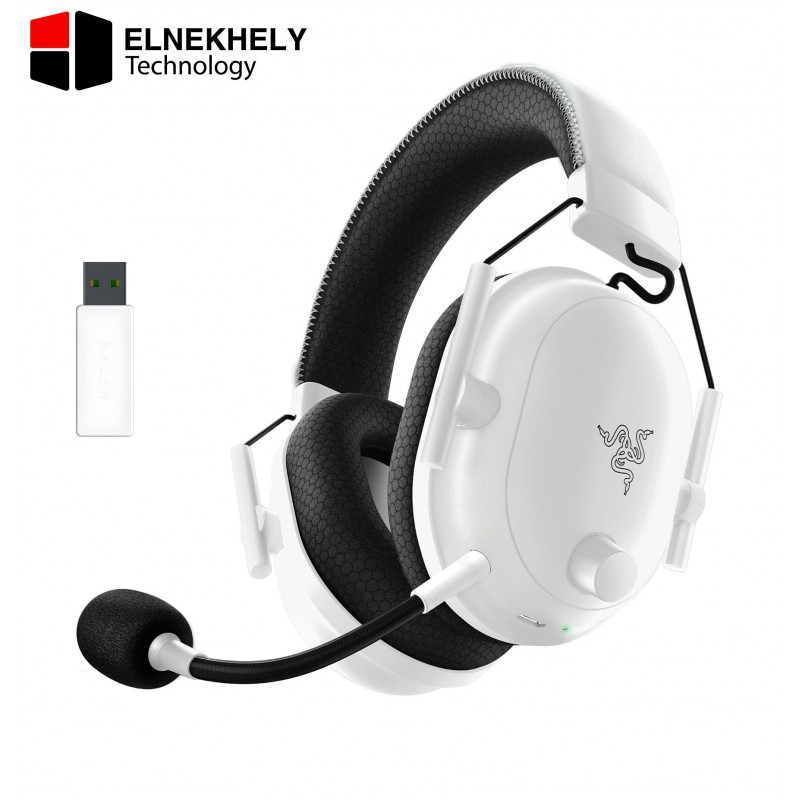 Razer BlackShark V2 Pro 2023 Wireless Gaming Headset – RZ04-04530200-R3M1 – Over-Ear White  – Pro-Grade Mic, 2.4GHz Wireless & Bluetooth – for PC, PS5, PS4