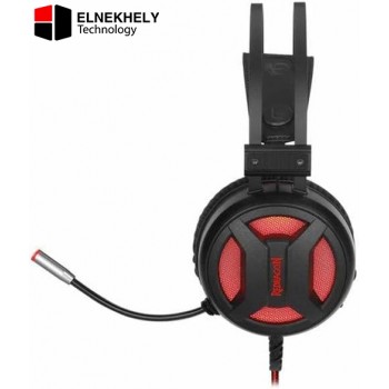 Redragon MINOS H210 Gaming Headphones – Virtual 7.1 Surround Sound, 50mm Drivers, Black/Red