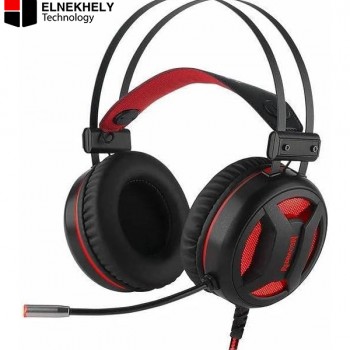 Redragon MINOS H210 Gaming Headphones – Virtual 7.1 Surround Sound, 50mm Drivers, Black/Red