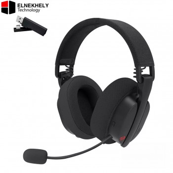 Redragon H888 Wireless Gaming Headset – 7.1 Surround Sound, Tri-Mode Connectivity, 168g Ultra-Light, Black