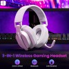 Redragon H888 White Wireless Gaming Headset – 7.1 Surround Sound