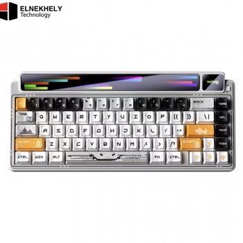 AULA LEOBOG AMG65 Tri-Mode Wireless Mechanical Keyboard (TFT Screen / 65% Hot-Swap) - White AULA LEOBOG AMG65 Tri-Mode Wireless Mechanical Keyboard (TFT Screen / 65% Hot-Swap) - White