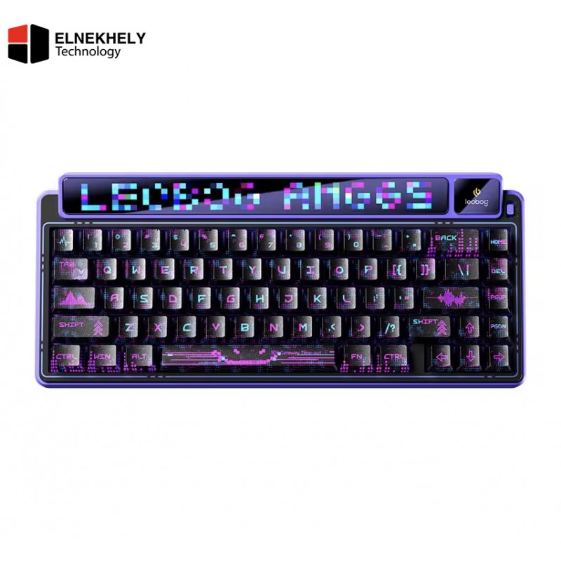 AULA LEOBOG AMG65 Tri-Mode Wireless Mechanical Keyboard (TFT Screen / 65% Hot-Swap) - Black AULA LEOBOG AMG65 Tri-Mode Wireless Mechanical Keyboard (TFT Screen / 65% Hot-Swap) - Black