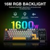 AULA L99 Tri-Mode Wireless Mechanical Keyboard (Raindrop Switches / 3.98" IPS Touchscreen / 75% Hot-Swap) - Grey & Yellow AULA L99 Tri-Mode Wireless Mechanical Keyboard (Raindrop Switches / 3.98" IPS Touchscreen / 75% Hot-Swap) - Grey & Yellow