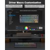 AULA F75 Tri-Mode Wireless Mechanical Keyboard (Reaper Switch / 75% Hot-Swap) - Gradient Grey