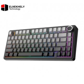 AULA F75 Tri-Mode Wireless Mechanical Keyboard (Reaper Switch / 75% Hot-Swap) - Gradient Grey