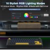 AULA F75 Tri-Mode Wireless Mechanical Keyboard (Reaper Switches / 75% Hot-Swap / 4000mAh) - Thunder Black