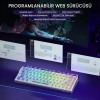 AULA HERO 68 HE Magnetic Switches Wired Gaming Keyboard (Silver Switch / 8K Polling Rate / Rapid Trigger) - Transparent White AULA HERO 68 HE Magnetic Switches Wired Gaming Keyboard (Silver Switch / 8K Polling Rate / Rapid Trigger) - Transparent White