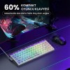 AULA HERO 68 HE Magnetic Switches Wired Gaming Keyboard (Silver Switch / 8K Polling Rate / Rapid Trigger) - Transparent White AULA HERO 68 HE Magnetic Switches Wired Gaming Keyboard (Silver Switch / 8K Polling Rate / Rapid Trigger) - Transparent White
