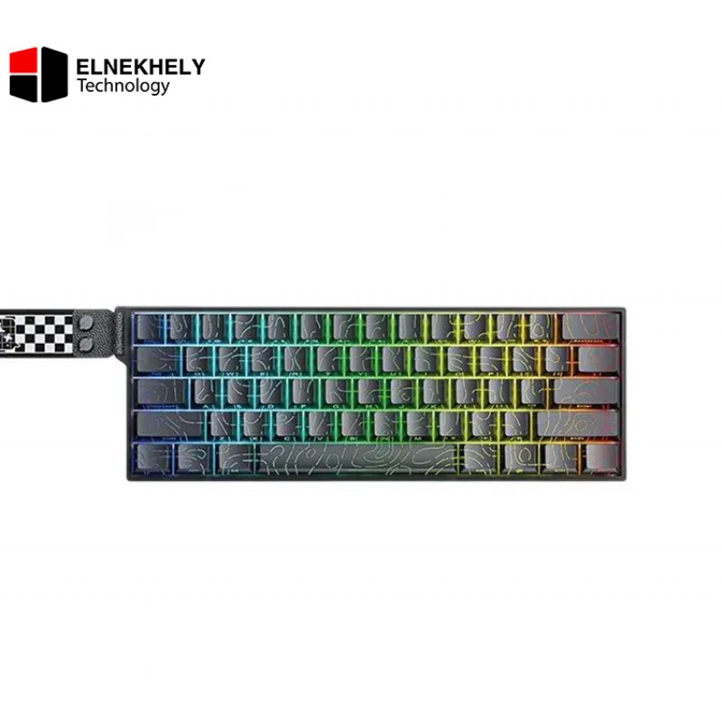 AULA MINI60 HE MAX Tri-Mode Magnetic Switches Gaming Keyboard (Spiritcloud SW / 8K Polling Rate / Rapid Trigger) - Black Contour AULA MINI60 HE MAX Tri-Mode Magnetic Switches Gaming Keyboard (Spiritcloud SW / 8K Polling Rate / Rapid Trigger) - Black Contour
