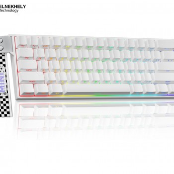 AULA MINI60 HE PRO Tri-Mode Magnetic Switches Gaming Keyboard (8K Polling Rate / Rapid Trigger) - White