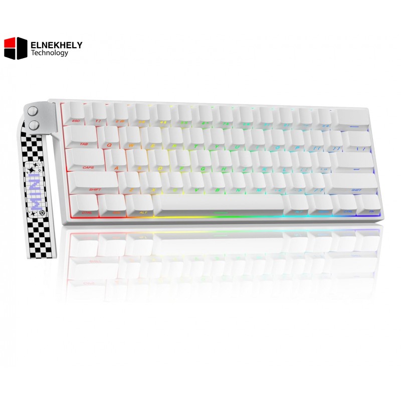 AULA MINI60 HE PRO Tri-Mode Magnetic Switches Gaming Keyboard (8K Polling Rate / Rapid Trigger) - White