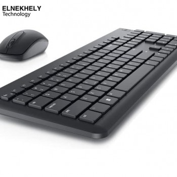 Dell KM3322W Wireless Keyboard and Mouse Combo – Full-Size US English Layout, 2.4GHz Wireless Connection, Long Battery Life, Comfortable & Durable Design – Black