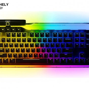 Hyte meet Premium Tenkeyless Mechanical Keyboard – Hot-Swappable, RGB, Fluffy Lavender Switches, Dual Knobs