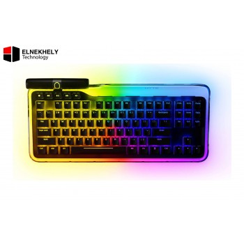 Hyte meet Premium Tenkeyless Mechanical Keyboard – Hot-Swappable, RGB, Fluffy Lavender Switches, Dual Knobs