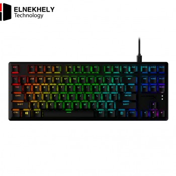 HyperX Alloy Origins Core PBT HX Red Gaming Keyboard – Red Switch, Mechanical, Compact Tenkeyless Design, Durable PBT Keycaps, RGB Backlighting, Anti-Ghosting, Fast Response for PC & Console