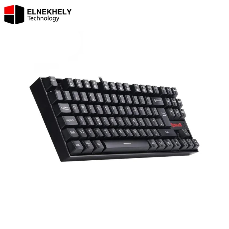 Redragon K552L-KR Kumara 87-Key Mechanical Gaming Keyboard – Red Switch, EN/AR Layout, No Light Edition - Black Redragon K552L-KR Kumara 87-Key Mechanical Gaming Keyboard – Red Switch, EN/AR Layout, No Light Edition - Black