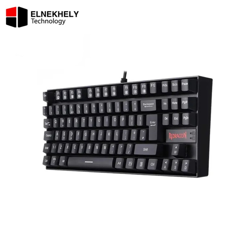 Redragon K552L-KR Kumara 87-Key Mechanical Gaming Keyboard – Red Switch, EN/AR Layout, No Light Edition - Black Redragon K552L-KR Kumara 87-Key Mechanical Gaming Keyboard – Red Switch, EN/AR Layout, No Light Edition - Black
