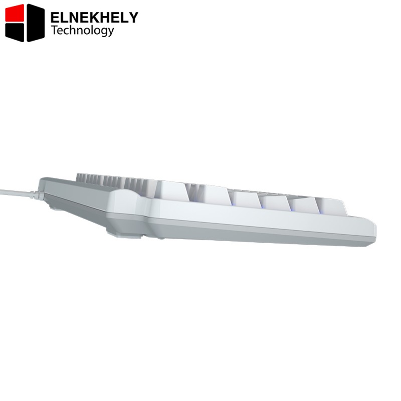 Meetion MT-MK600RD Mechanical Gaming Keyboard White, Full Anti-Ghosting 104 Keys, USB Wired, Windows & Mac Compatible