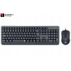 Redragon BS-7092 Wired USB Keyboard & Mouse Combo – USB Wired, English & Arabic Keyboard Layout, Black