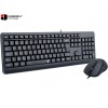 Redragon BS-7092 Wired USB Keyboard & Mouse Combo – USB Wired, English & Arabic Keyboard Layout, Black