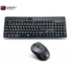 Redragon BS-7094 Wireless Keyboard & Mouse Combo – USB Wireless, Arabic & English Layout, Black, Reliable Performance for Home & Office