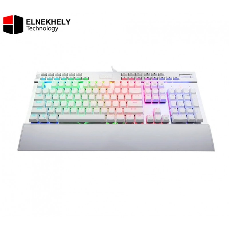 Redragon K550 RGB Yama Gaming Mechanical Keyboard – Red Switches – Multimadia & Macro Recording Keys – Wrist Rest – Volume Control (White) Redragon K550 RGB Yama Gaming Mechanical Keyboard – Red Switches – Multimadia & Macro Recording Keys – Wrist Rest – Volume Control (White)