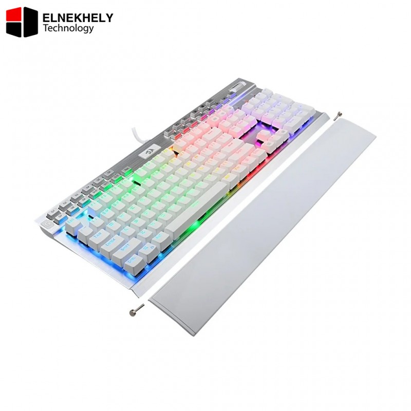 Redragon K550 RGB Yama Gaming Mechanical Keyboard – Red Switches – Multimadia & Macro Recording Keys – Wrist Rest – Volume Control (White) Redragon K550 RGB Yama Gaming Mechanical Keyboard – Red Switches – Multimadia & Macro Recording Keys – Wrist Rest – Volume Control (White)