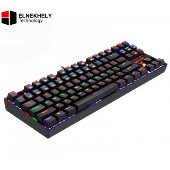 Redragon K552 Kumara Mechanical Gaming Keyboard | Black Switches, Rainbow Backlight, Black Design