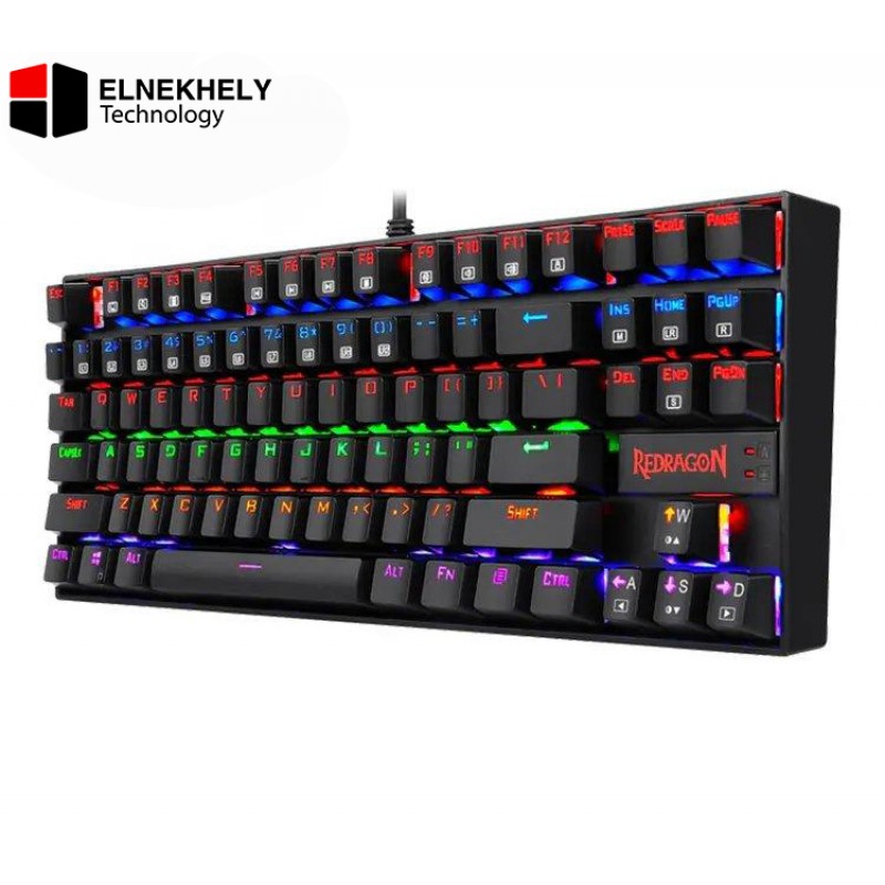 Redragon K552 Kumara Mechanical Gaming Keyboard | Black Switches, Rainbow Backlight, Black Design Redragon K552 Kumara Mechanical Gaming Keyboard | Black Switches, Rainbow Backlight, Black Design